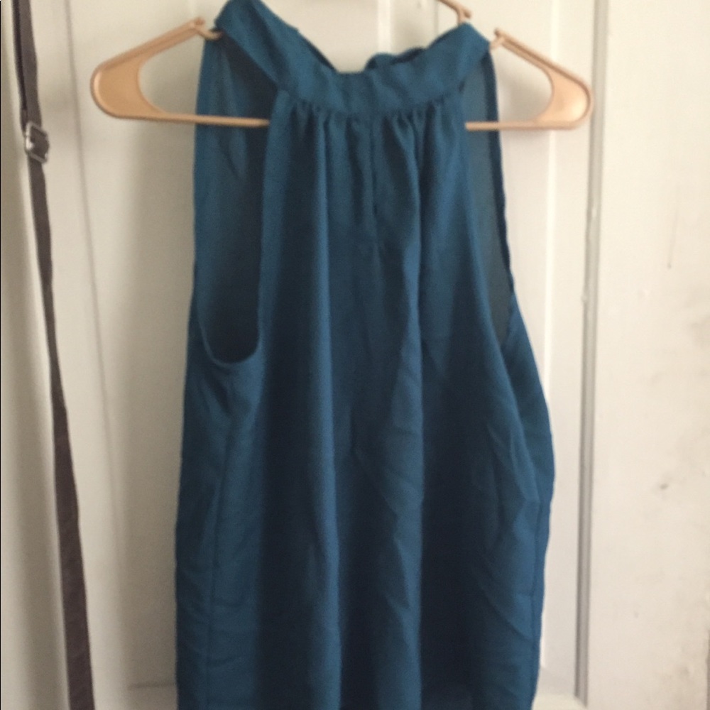 Teal blouse